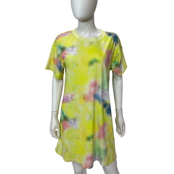 Alice + Olivia Boxy Beachside Tie Dye Garner T Shirt Dress Size M - Picture 2 of 5